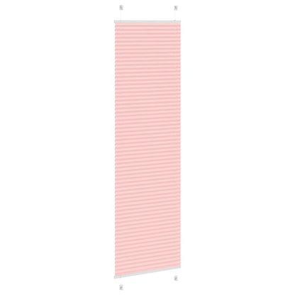 vidaXL Pleated Blind Pink 55x200 cm Fabric Width 54,4 cm Polyester