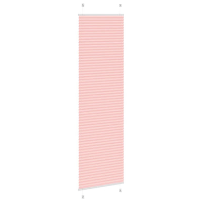 vidaXL Pleated Blind Pink 60x200 cm Fabric Width 59,4 cm Polyester