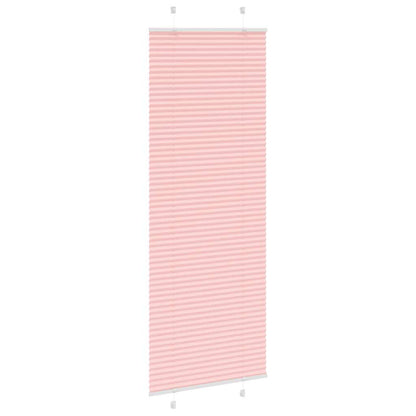 vidaXL Pleated Blind Pink 70x200 cm Fabric Width 69,4 cm Polyester