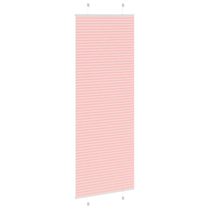 vidaXL Pleated Blind Pink 70x200 cm Fabric Width 69,4 cm Polyester