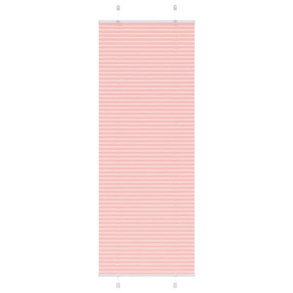 vidaXL Pleated Blind Pink 80x200 cm Fabric Width 79.4 cm Polyester