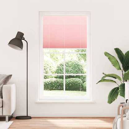 vidaXL Pleated Blind Pink 110x200 cm Fabric Width 109.4 cm Polyester