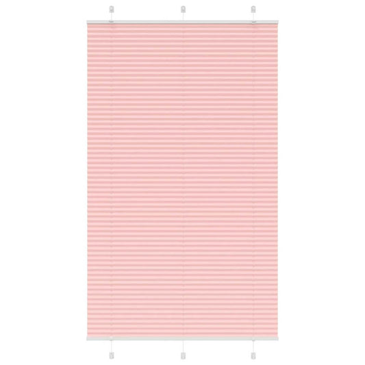 vidaXL Pleated Blind Pink 115x200 cm Fabric Width 114,4 cm Polyester