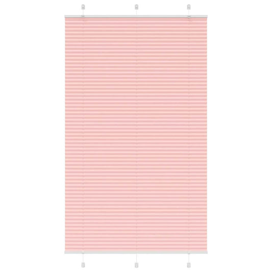 vidaXL Pleated Blind Pink 120x200 cm Fabric Width 119,4 cm Polyester