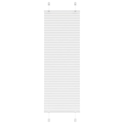 vidaXL Pleated Blind White 40x100 cm Fabric Width 39.4 cm Polyester