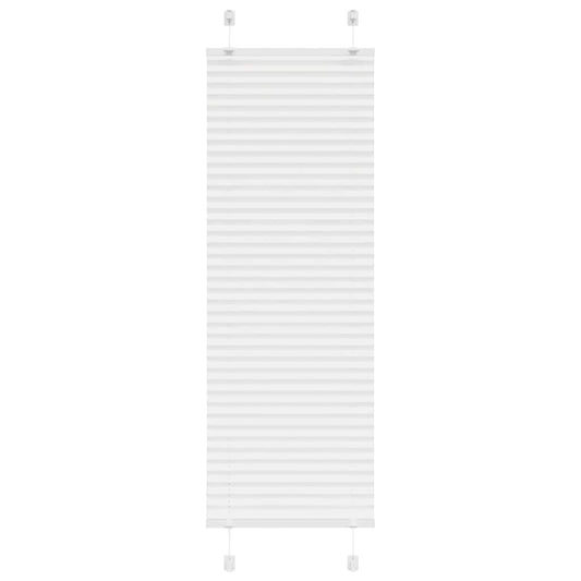 vidaXL Pleated Blind White 40x100 cm Fabric Width 39.4 cm Polyester