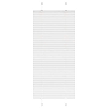 vidaXL Pleated Blind White 55x100 cm Fabric Width 54,4 cm Polyester