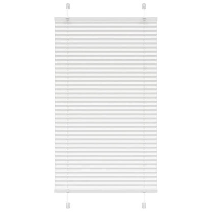 vidaXL Pleated Blind White 80x100 cm Fabric Width 79.4 cm Polyester