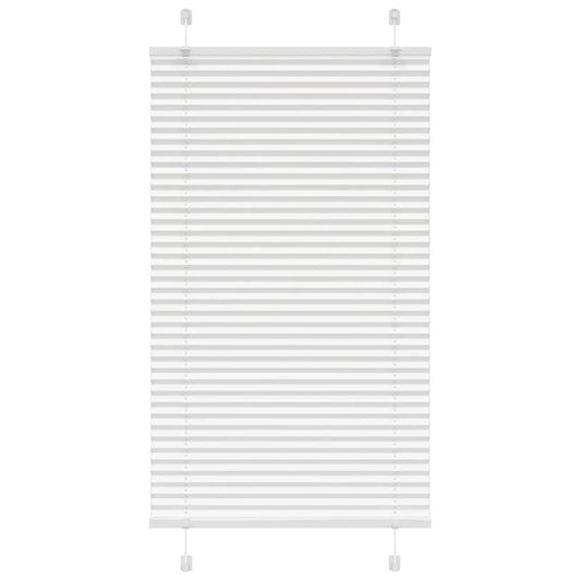 vidaXL Pleated Blind White 80x100 cm Fabric Width 79,4 cm Polyester