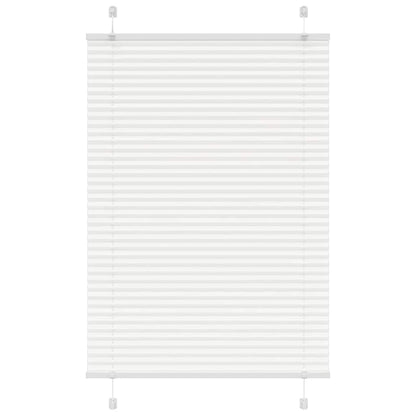 vidaXL Pleated Blind White 85x100 cm Fabric Width 84,4 cm Polyester