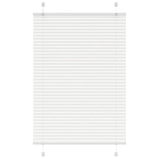 vidaXL Pleated Blind White 85x100 cm Fabric Width 84,4 cm Polyester