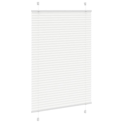 vidaXL Pleated Blind White 85x100 cm Fabric Width 84,4 cm Polyester