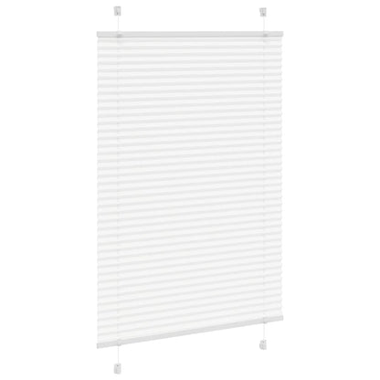 vidaXL Pleated Blind White 90x100 cm Fabric Width 89.4 cm Polyester