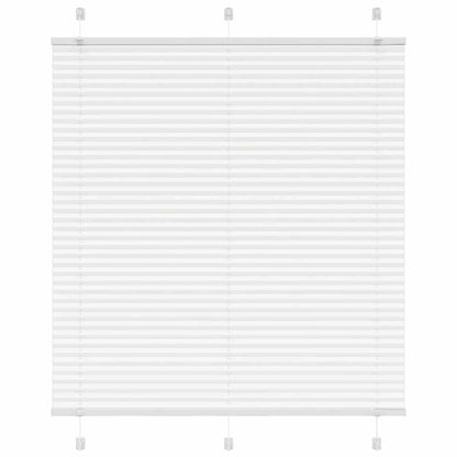 vidaXL Pleated Blind White 115x100 cm Fabric Width 114,4 cm Polyester