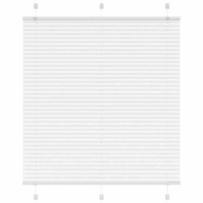 vidaXL Pleated Blind White 120x100 cm Fabric Width 119,4 cm Polyester