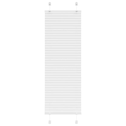 vidaXL Pleated Blind White 50x150 cm Fabric Width 49.4 cm Polyester