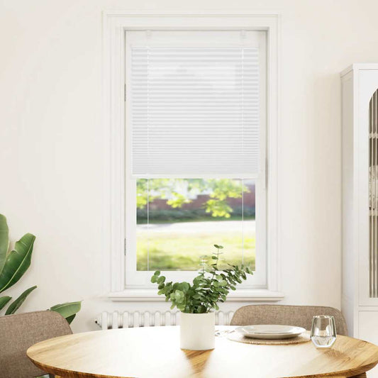vidaXL Pleated Blind White 55x150 cm Fabric Width 54,4 cm Polyester