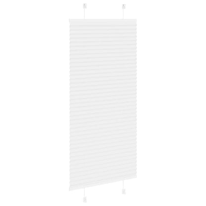 vidaXL Pleated Blind White 60x150 cm Fabric Width 59,4 cm Polyester