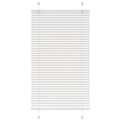 vidaXL Pleated Blind White 70x150 cm Fabric Width 69.4 cm Polyester
