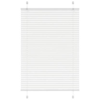vidaXL Pleated Blind White 85x150 cm Fabric Width 84.4 cm Polyester