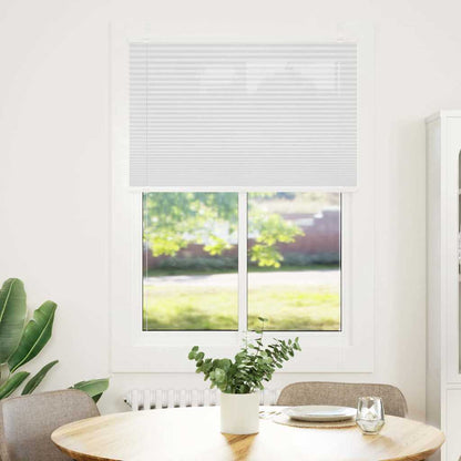 vidaXL Pleated Blind White 85x150 cm Fabric Width 84.4 cm Polyester