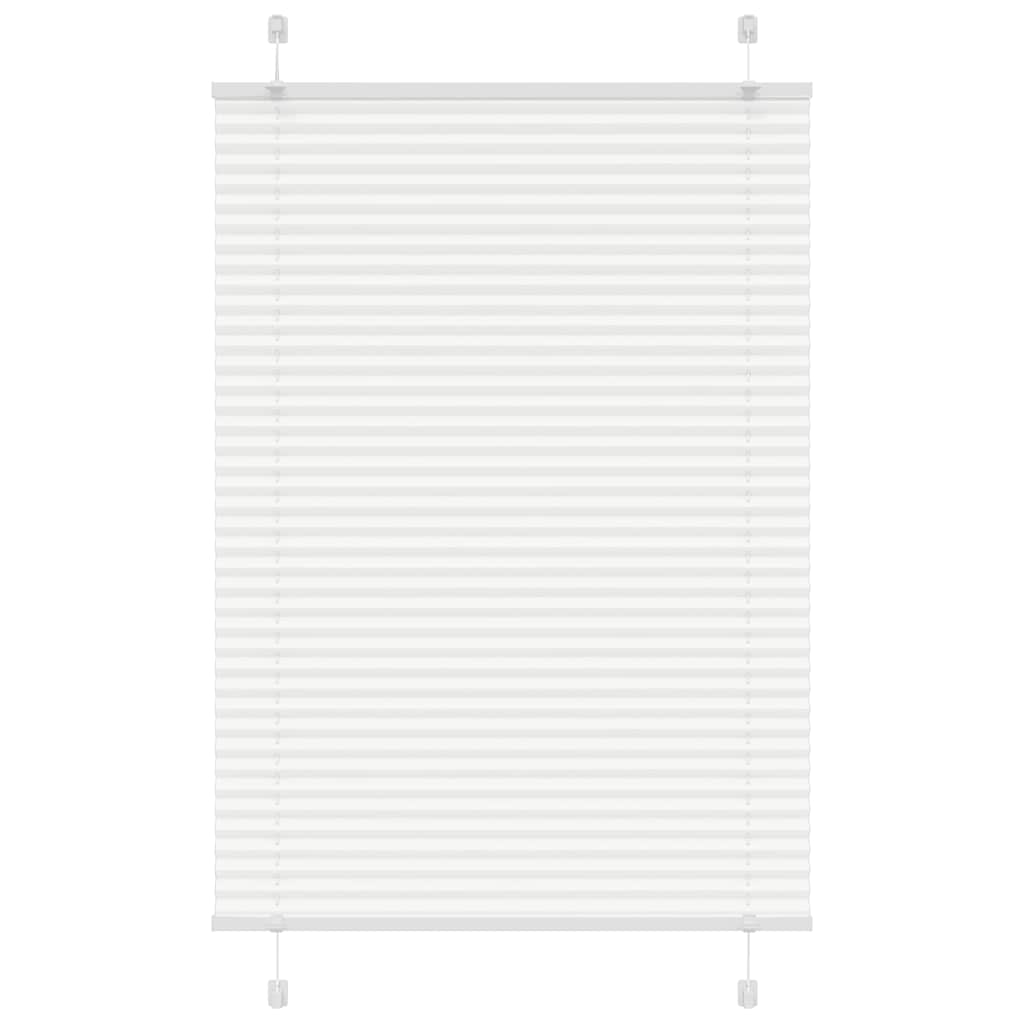 vidaXL Pleated Blind White 90x150 cm Fabric Width 89,4 cm Polyester