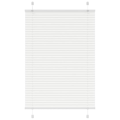 vidaXL Pleated Blind White 90x150 cm Fabric Width 89.4 cm Polyester