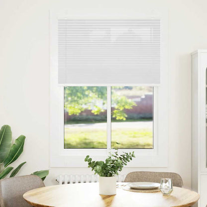 vidaXL Pleated Blind White 90x150 cm Fabric Width 89.4 cm Polyester