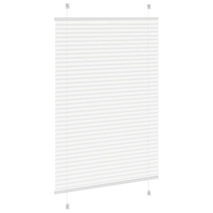 vidaXL Pleated Blind White 90x150 cm Fabric Width 89.4 cm Polyester