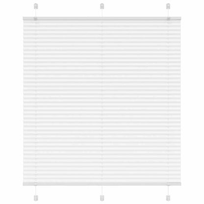 vidaXL Pleated Blind White 115x150 cm Fabric Width 114.4 cm Polyester