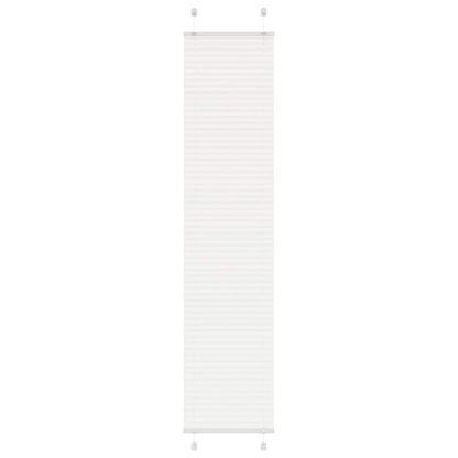 vidaXL Pleated Blind White 40x200 cm Fabric Width 39.4 cm Polyester