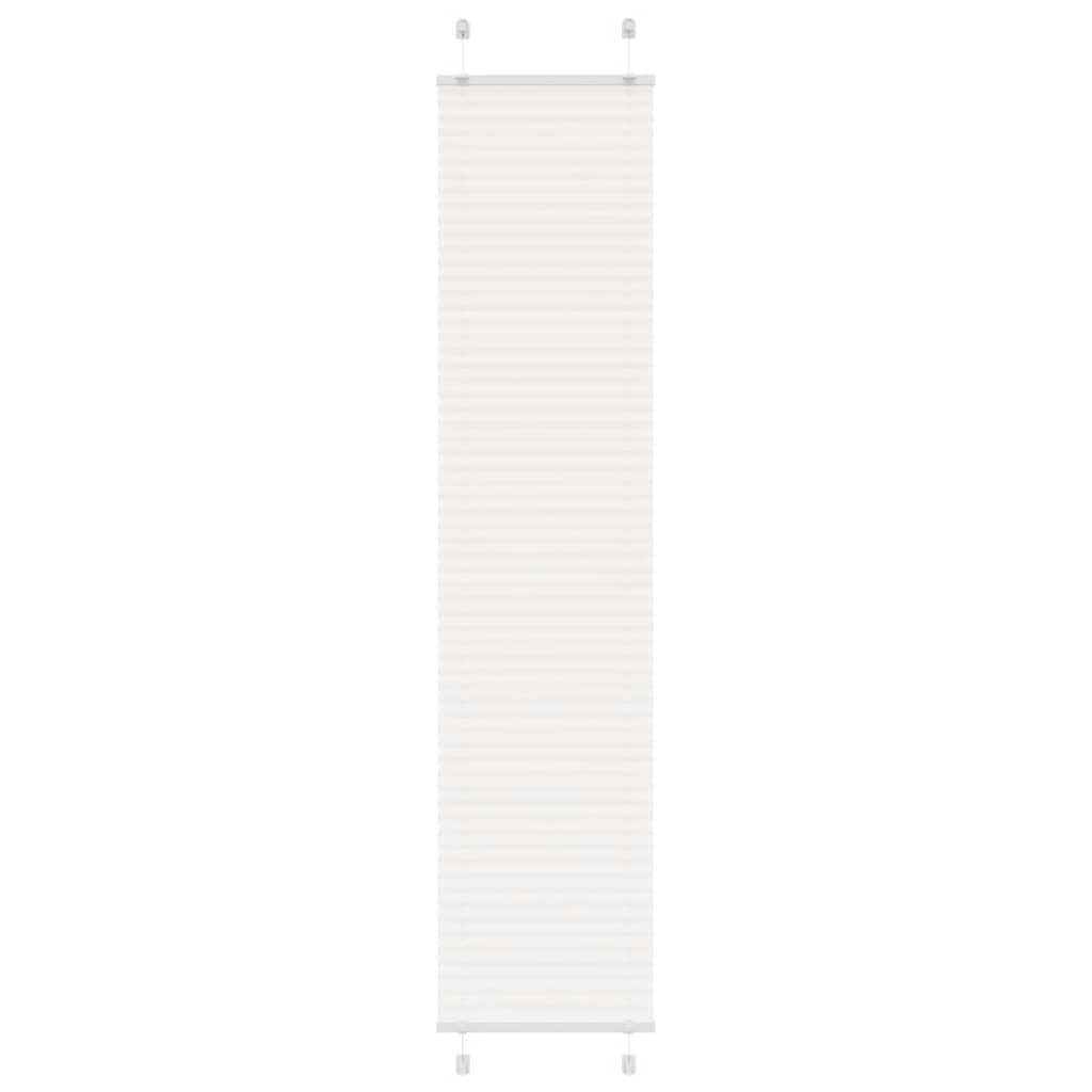 vidaXL Pleated Blind White 45x200 cm Fabric Width 44,4 cm Polyester