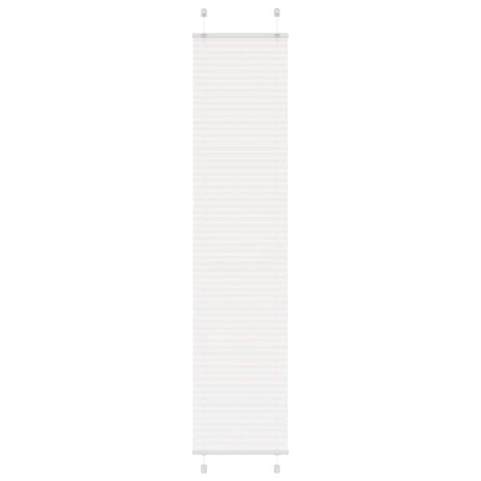 vidaXL Pleated Blind White 45x200 cm Fabric Width 44,4 cm Polyester