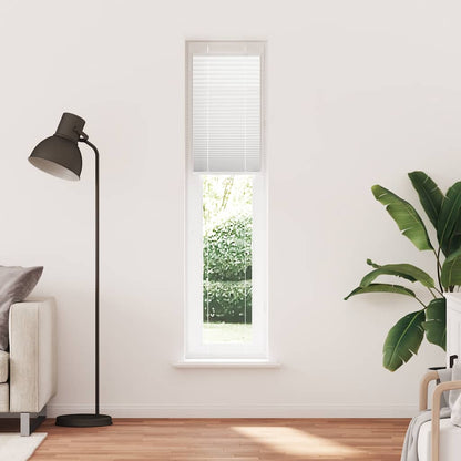vidaXL Pleated Blind White 45x200 cm Fabric Width 44,4 cm Polyester