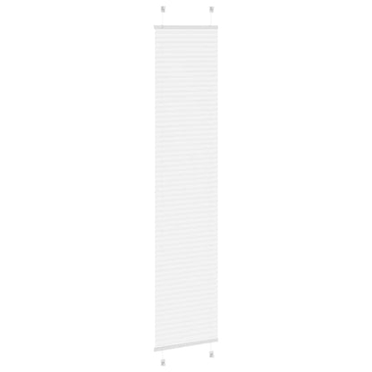 vidaXL Pleated Blind White 45x200 cm Fabric Width 44,4 cm Polyester
