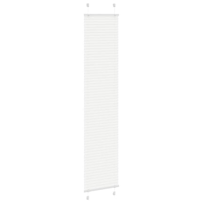 vidaXL Pleated Blind White 50x200 cm Fabric Width 49.4 cm Polyester