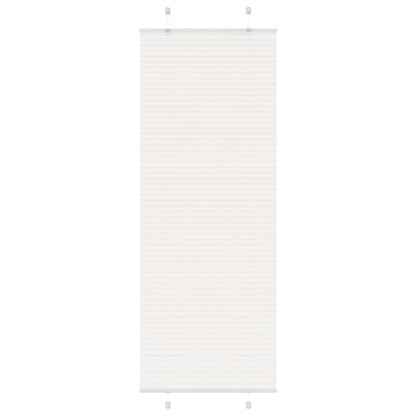 vidaXL Pleated Blind White 70x200 cm Fabric Width 69.4 cm Polyester