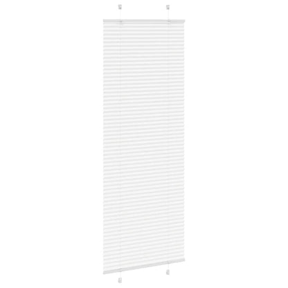 vidaXL Pleated Blind White 80x200 cm Fabric Width 79.4 cm Polyester