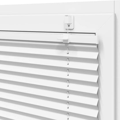 vidaXL Pleated Blind White 80x200 cm Fabric Width 79.4 cm Polyester