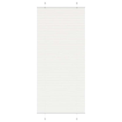 vidaXL Pleated Blind White 95x200 cm Fabric Width 94,4 cm Polyester