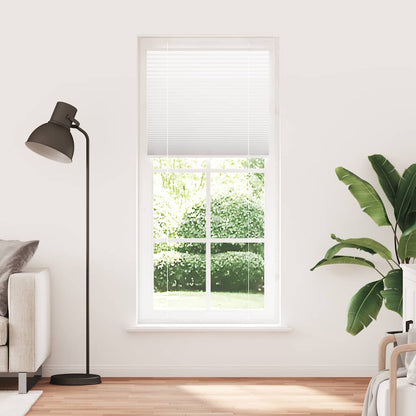 vidaXL Pleated Blind White 95x200 cm Fabric Width 94,4 cm Polyester