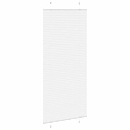 vidaXL Pleated Blind White 100x200 cm Fabric Width 99,4 cm Polyester