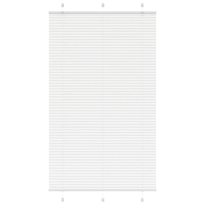vidaXL Pleated Blind White 115x200 cm Fabric Width 114.4 cm Polyester