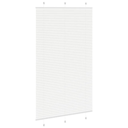 vidaXL Pleated Blind White 115x200 cm Fabric Width 114,4 cm Polyester