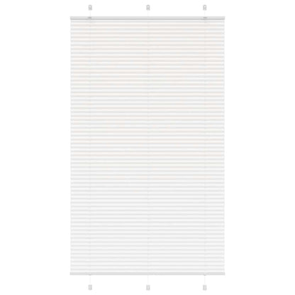 vidaXL Pleated Blind White 120x200 cm Fabric Width 119.4 cm Polyester