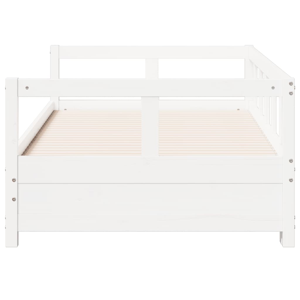 vidaXL Daybed without Mattress White 90x200 cm Solid Wood Pine