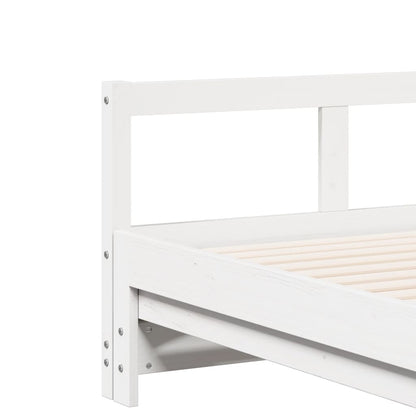 vidaXL Daybed without Mattress White 90x200 cm Solid Wood Pine
