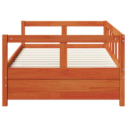 vidaXL Daybed without Mattress Wax Brown 80x200 cm Solid Wood Pine