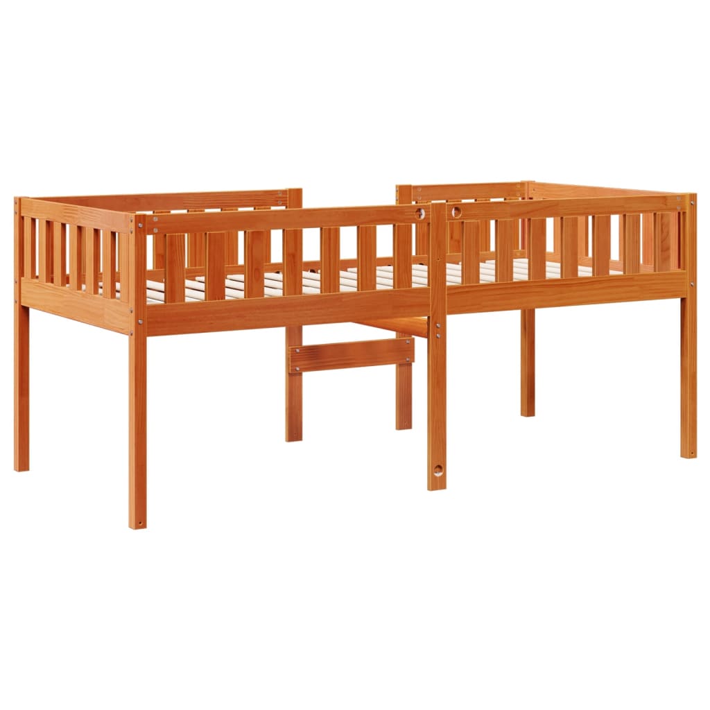 vidaXL Children's Bed without Mattress Wax Brown 90x200 cm Solid Wood Pine