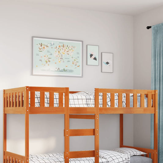 vidaXL Children's Bed without Mattress Wax Brown 90x190 cm Solid Wood Pine
